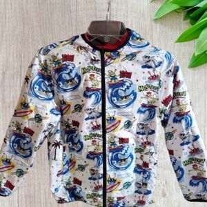 365 Kids from Garaninmals Surfing Shark/Monster Lightweight Jacket Youth 10